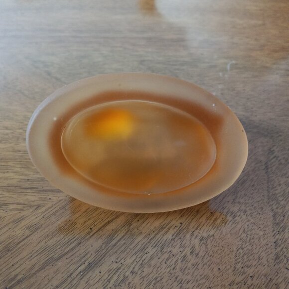 Westmoreland Mini Hen on a Nest Peach Frosted Glass - Picture 12 of 16